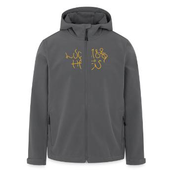 Ludwigshafen Street Art - Recycelte Männer Softshell-Jacke von Stanley/Stella - Anthrazit - Vorne - AI Model Male 185 light (185cm)