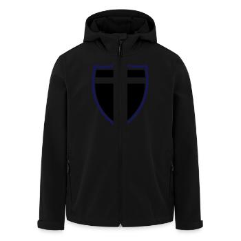 Coat of arms Coat of Arms - Men’s Recycled Softshell Jacket by Stanley/Stella - black - Front - AI Model Male 185 light (185cm)