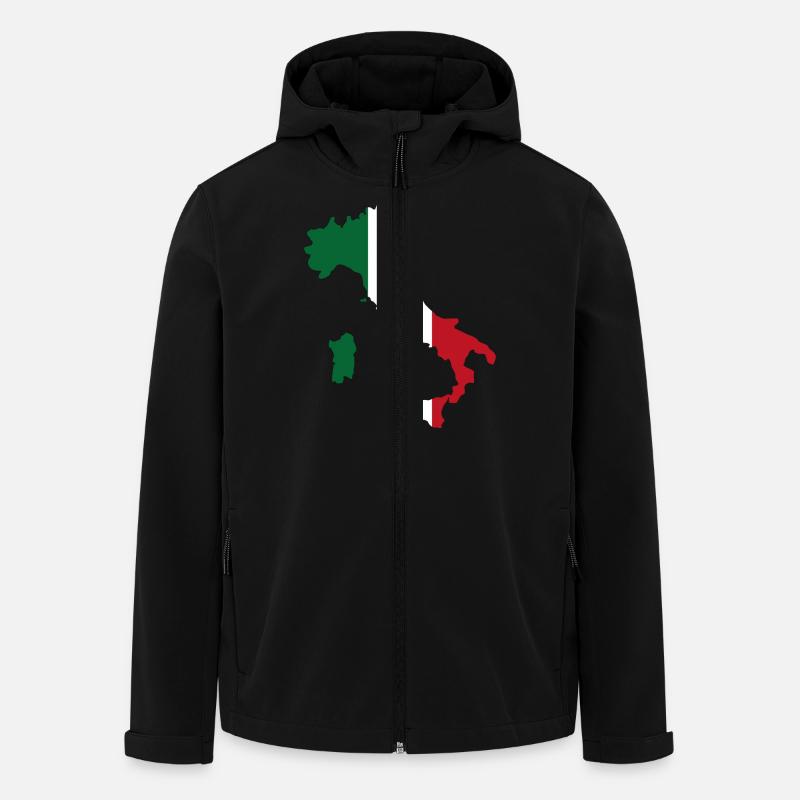 Italien - Recycelte Männer Softshell-Jacke von Stanley/Stella - Schwarz