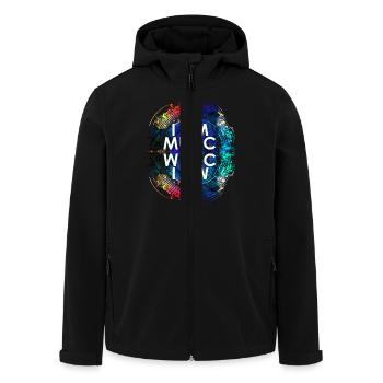I Am Music Double - Recycelte Männer Softshell-Jacke von Stanley/Stella - Schwarz - Vorne - AI Model Male 185 light (185cm)