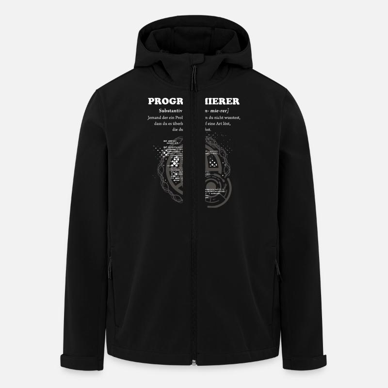 Programmierer Duden - Recycelte Männer Softshell-Jacke von Stanley/Stella - Schwarz