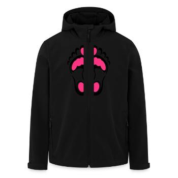 Feet Reflex - Recycelte Männer Softshell-Jacke von Stanley/Stella - Schwarz - Vorne - AI Model Male 185 light (185cm)