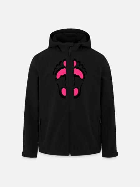 Feet Reflex - Recycelte Männer Softshell-Jacke von Stanley/Stella - Schwarz