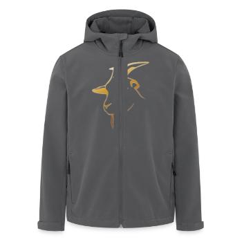 chèvre-1484988 - Veste softshell homme en polyester recyclé Stanley/Stella - charbon - Devant - AI Model Male 185 light (185cm)