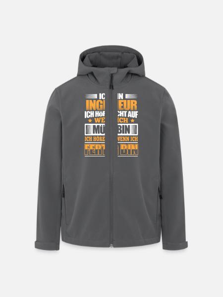 INGENIEUR - Der Fertigsteller - Recycelte Männer Softshell-Jacke von Stanley/Stella - Schwarz
