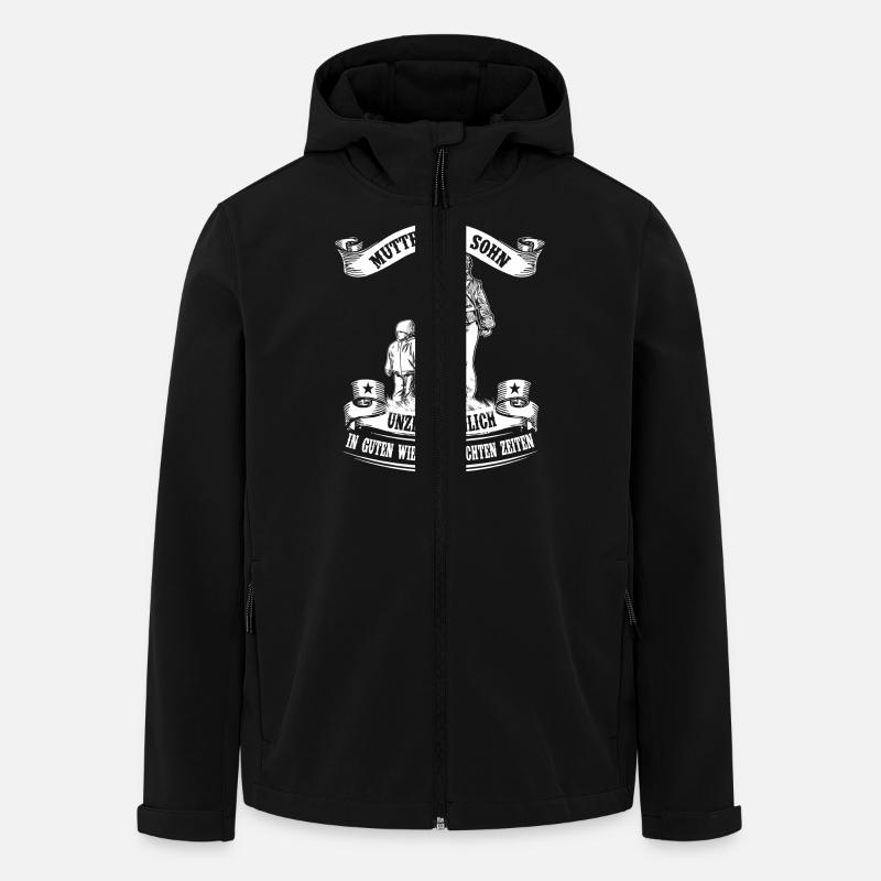 Mère et fils - inséparables - Veste softshell homme en polyester recyclé Stanley/Stella - noir
