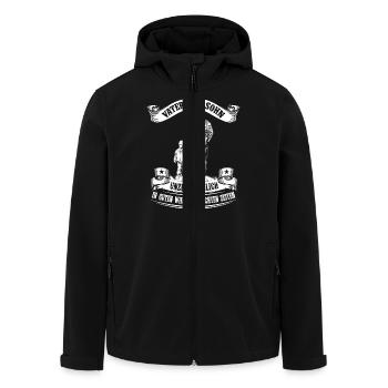 Vater und Sohn - Unzertrennlich - Recycelte Männer Softshell-Jacke von Stanley/Stella - Schwarz - Vorne - AI Model Male 185 light (185cm)