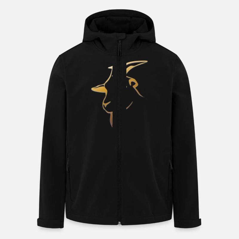 goat28 - Recycelte Männer Softshell-Jacke von Stanley/Stella - Schwarz