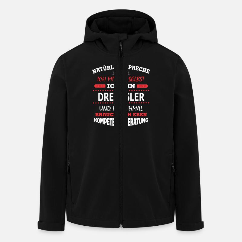 DRECHSLER - Recycelte Männer Softshell-Jacke von Stanley/Stella - Schwarz