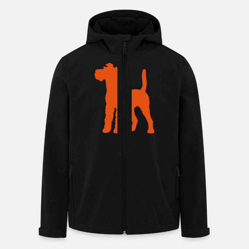 Irish Terrier Umhängetasche - Recycelte Männer Softshell-Jacke von Stanley/Stella - Schwarz