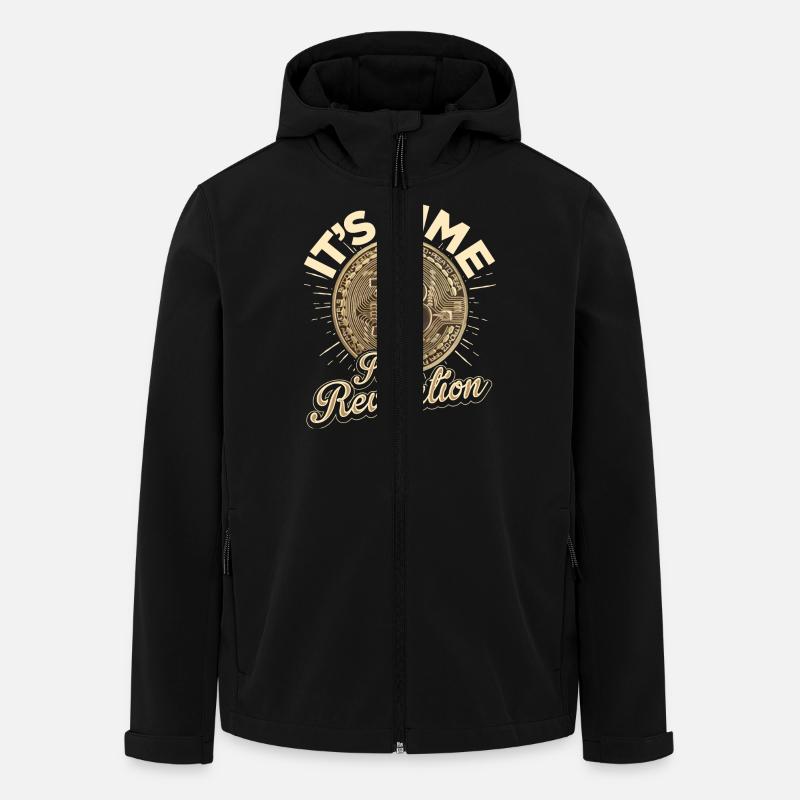 Bitcoin - Revolution - Recycelte Männer Softshell-Jacke von Stanley/Stella - Schwarz