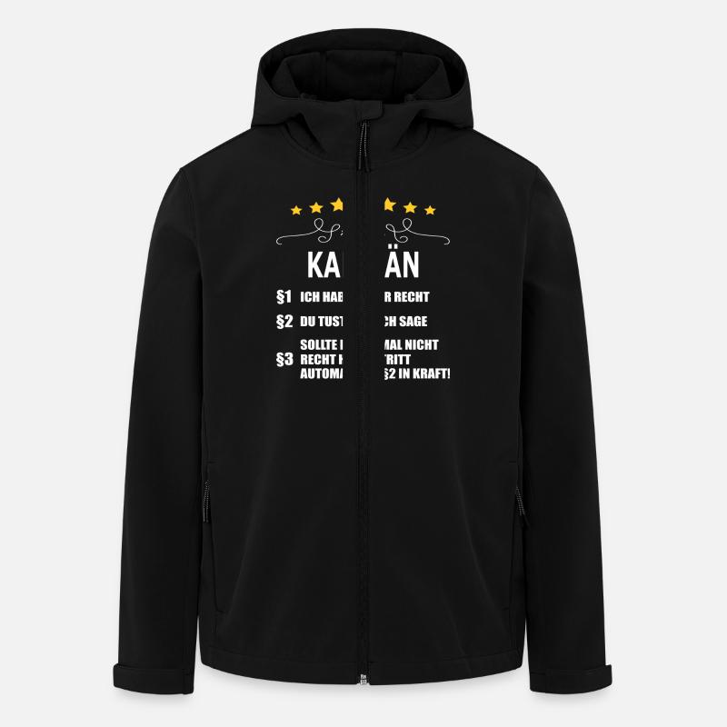 KAPITÄN - Recycelte Männer Softshell-Jacke von Stanley/Stella - Schwarz