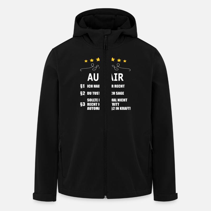 AU-PAIR - Recycelte Männer Softshell-Jacke von Stanley/Stella - Schwarz