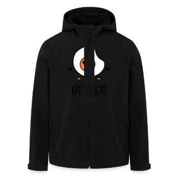 Better Together Partnerlook (Part1) Spieglei - Recycelte Männer Softshell-Jacke von Stanley/Stella - Schwarz - Vorne - AI Model Male 185 light (185cm)