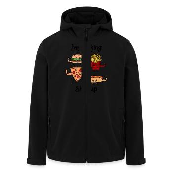 I´m Bulking - Recycelte Männer Softshell-Jacke von Stanley/Stella - Schwarz - Vorne - AI Model Male 185 light (185cm)