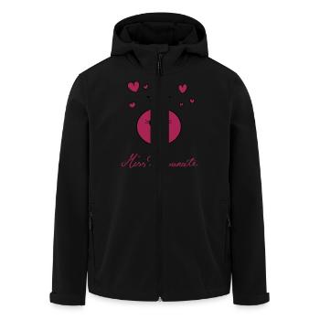 Granatapfel - Recycelte Männer Softshell-Jacke von Stanley/Stella - Schwarz - Vorne - AI Model Male 185 light (185cm)