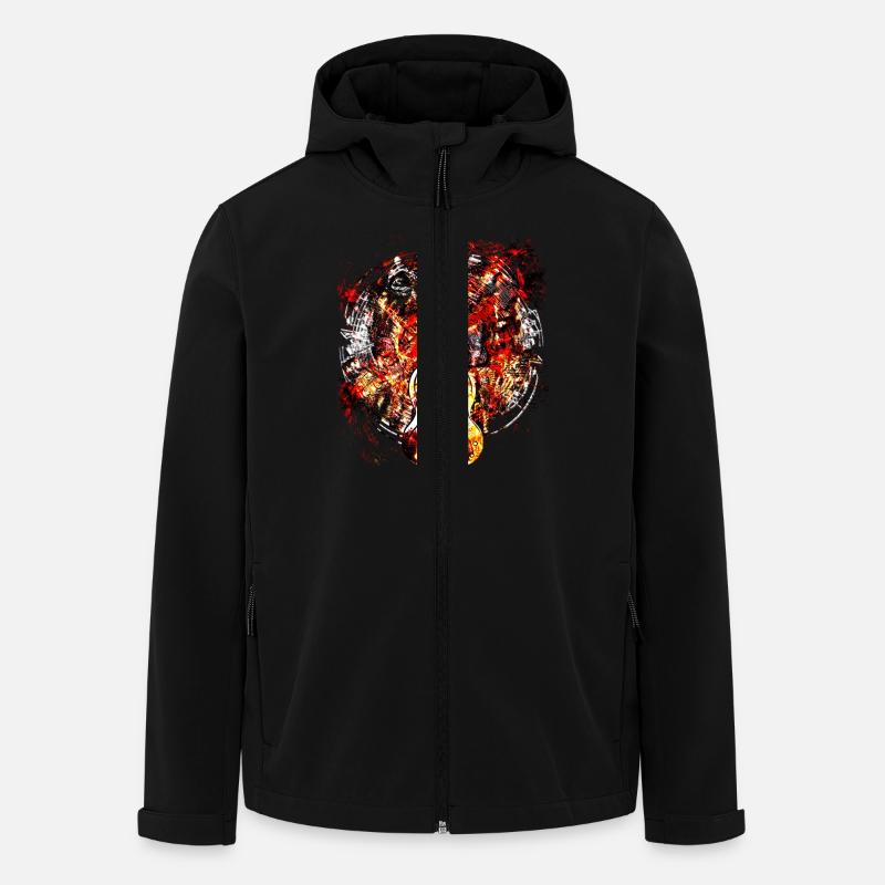 Guitar Face - Men’s Recycled Softshell Jacket by Stanley/Stella - black