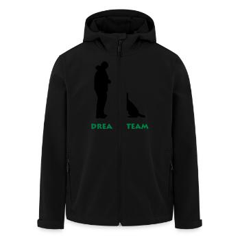 Dream-Tream - Recycelte Männer Softshell-Jacke von Stanley/Stella - Schwarz - Vorne - AI Model Male 185 light (185cm)