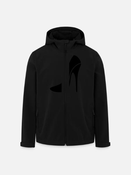 Sexy Stiletto / High Heel - two - Men’s Recycled Softshell Jacket by Stanley/Stella - black