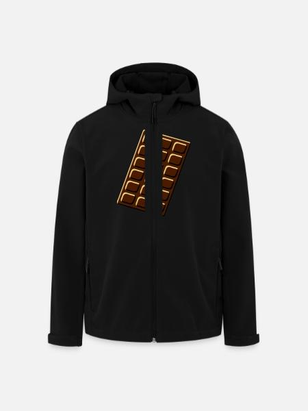 chocolate - Men’s Recycled Softshell Jacket by Stanley/Stella - black
