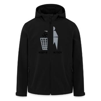 KEEP BRITAIN TIDY - Men’s Recycled Softshell Jacket by Stanley/Stella - black - Front - AI Model Male 185 light (185cm)