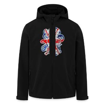 Let's Rock all Night (UK Style) - Men’s Recycled Softshell Jacket by Stanley/Stella - black - Front - AI Model Male 185 light (185cm)