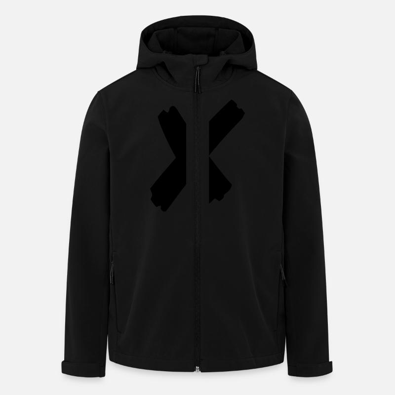 croix - Veste softshell homme en polyester recyclé Stanley/Stella - noir