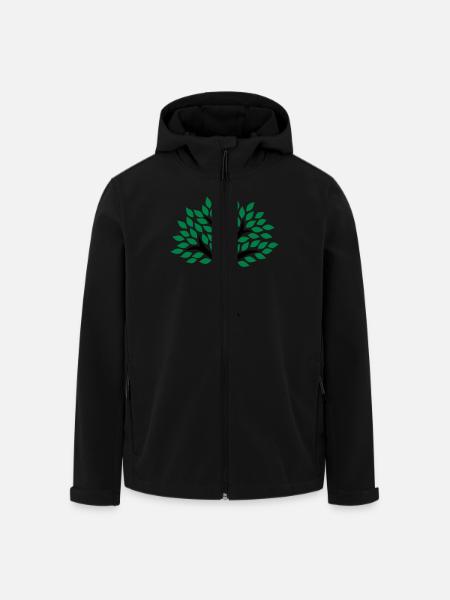 Tree - Men’s Recycled Softshell Jacket by Stanley/Stella - black