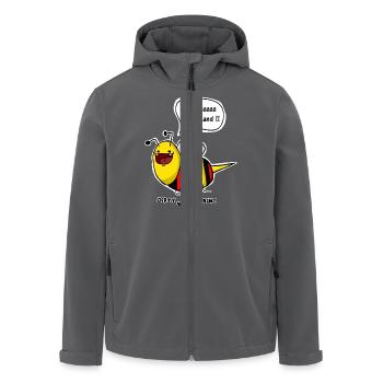 Ich bin eine Biene - Premium Longsleeve - Women - Recycelte Männer Softshell-Jacke von Stanley/Stella - Anthrazit - Vorne - AI Model Male 185 light (185cm)
