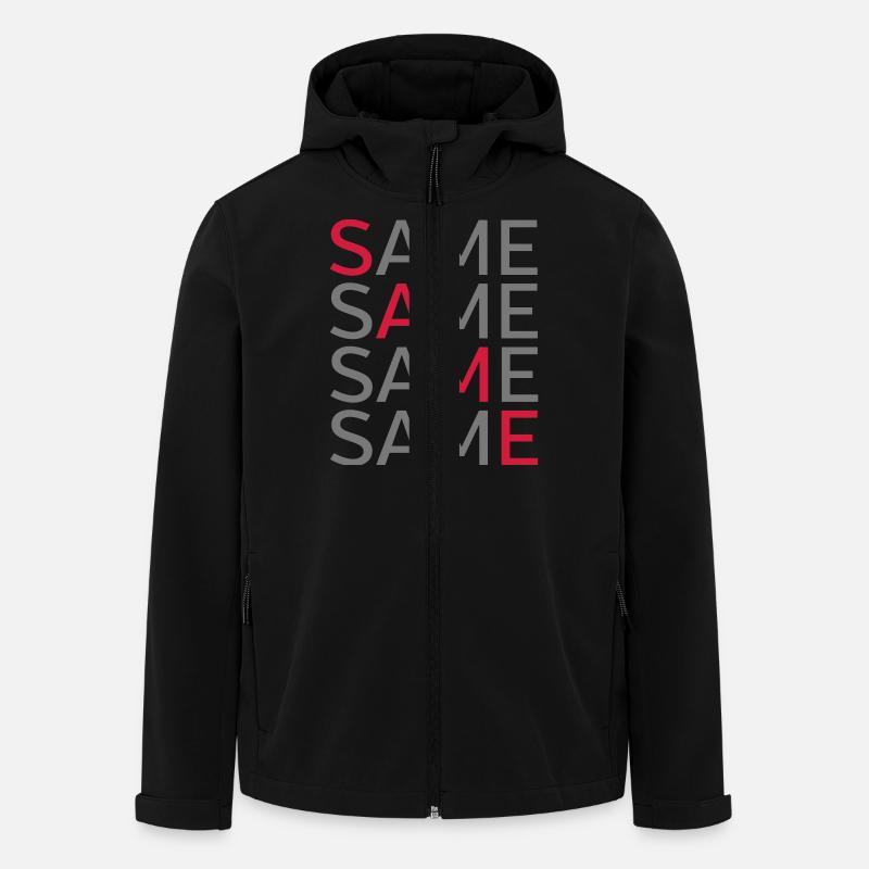 Same Same Same Same - Veste softshell homme en polyester recyclé Stanley/Stella - noir