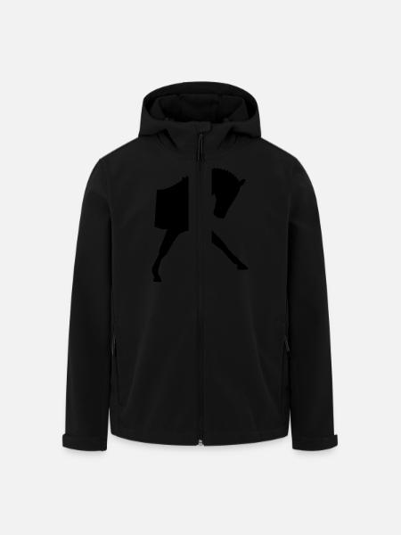 Dressur - Recycelte Männer Softshell-Jacke von Stanley/Stella - Schwarz