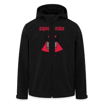 Super gendre - Veste softshell homme en polyester recyclé Stanley/Stella - noir - Devant - AI Model Male 185 light (185cm)