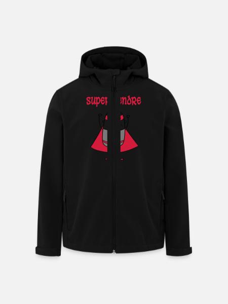 Super gendre - Veste softshell homme en polyester recyclé Stanley/Stella - noir