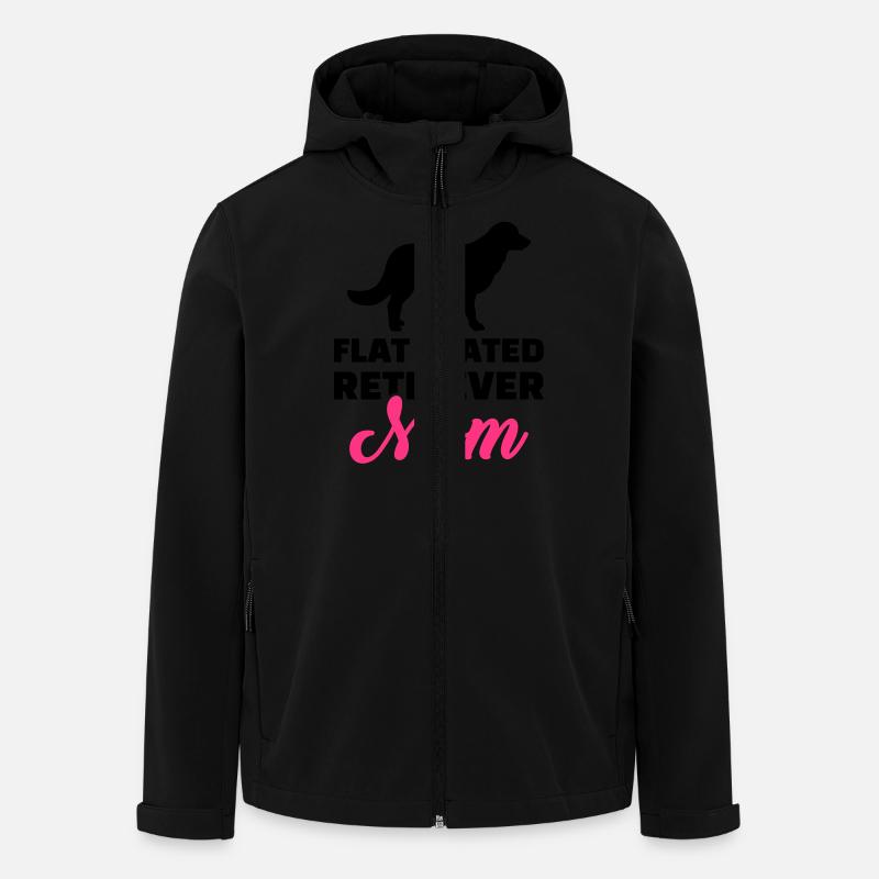 Flat Coated Retriever - Veste softshell homme en polyester recyclé Stanley/Stella - noir