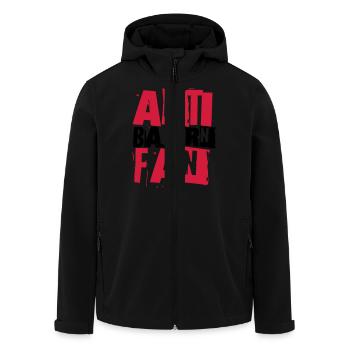 ANTI BAYERN FAN - Recycelte Männer Softshell-Jacke von Stanley/Stella - Schwarz - Vorne - AI Model Male 185 light (185cm)