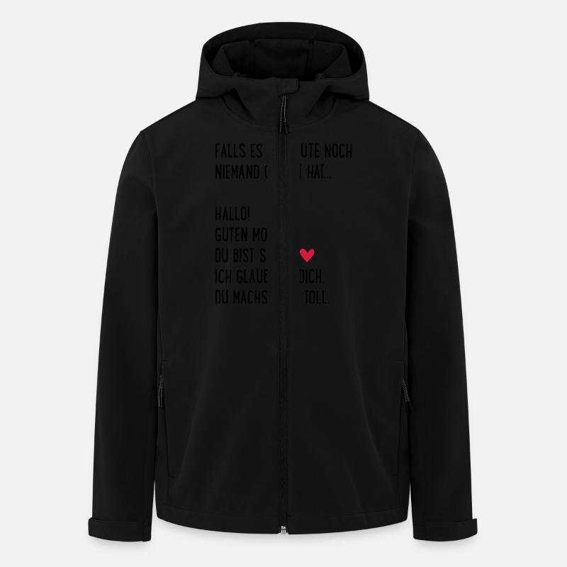 Komplimente - Recycelte Männer Softshell-Jacke von Stanley/Stella - Schwarz