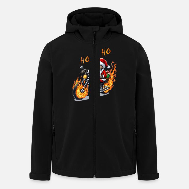 Evil Skeleton Santa - Men’s Recycled Softshell Jacket by Stanley/Stella - black