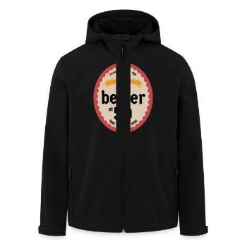 Better at 50 - Recycelte Männer Softshell-Jacke von Stanley/Stella - Schwarz - Vorne - AI Model Male 185 light (185cm)