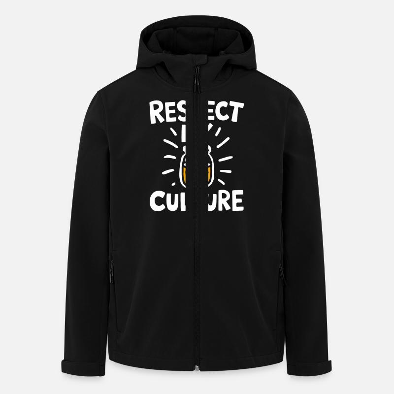 Conception d’amoureux du kombucha - Veste softshell homme en polyester recyclé Stanley/Stella - noir