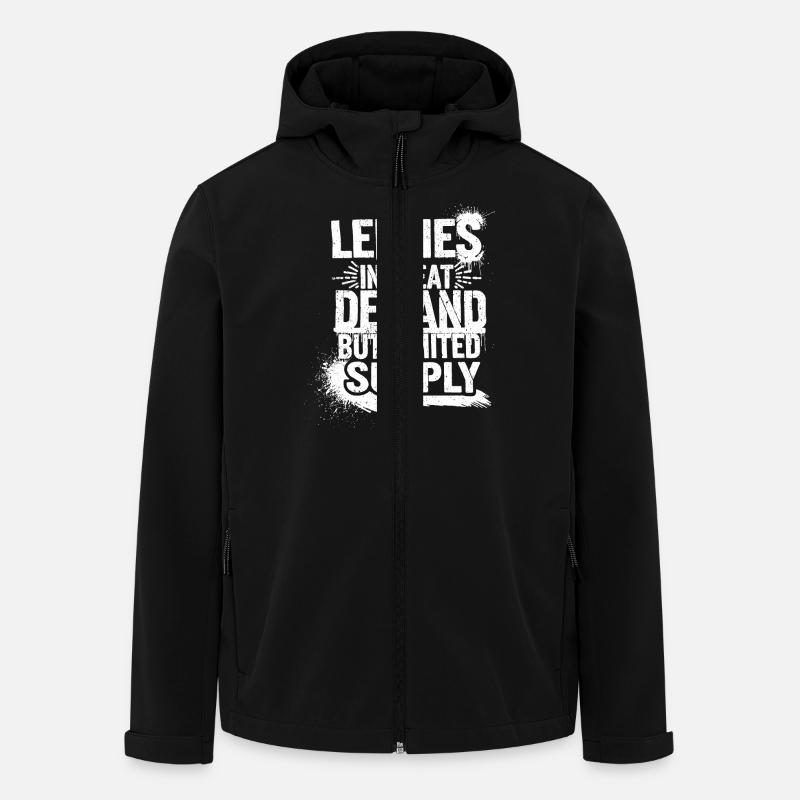 Lefties are unique - Men’s Recycled Softshell Jacket by Stanley/Stella - black