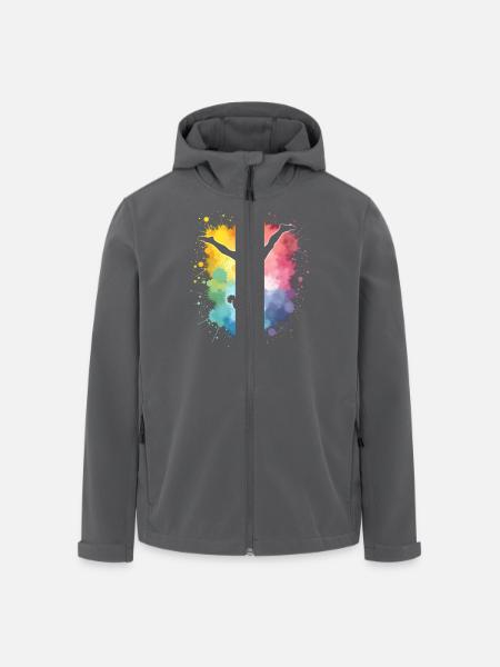 Turnerin - Geboren zum Turnen - Recycelte Männer Softshell-Jacke von Stanley/Stella - Schwarz