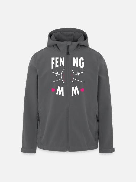 Fencing Mom - Men’s Recycled Softshell Jacket by Stanley/Stella - black