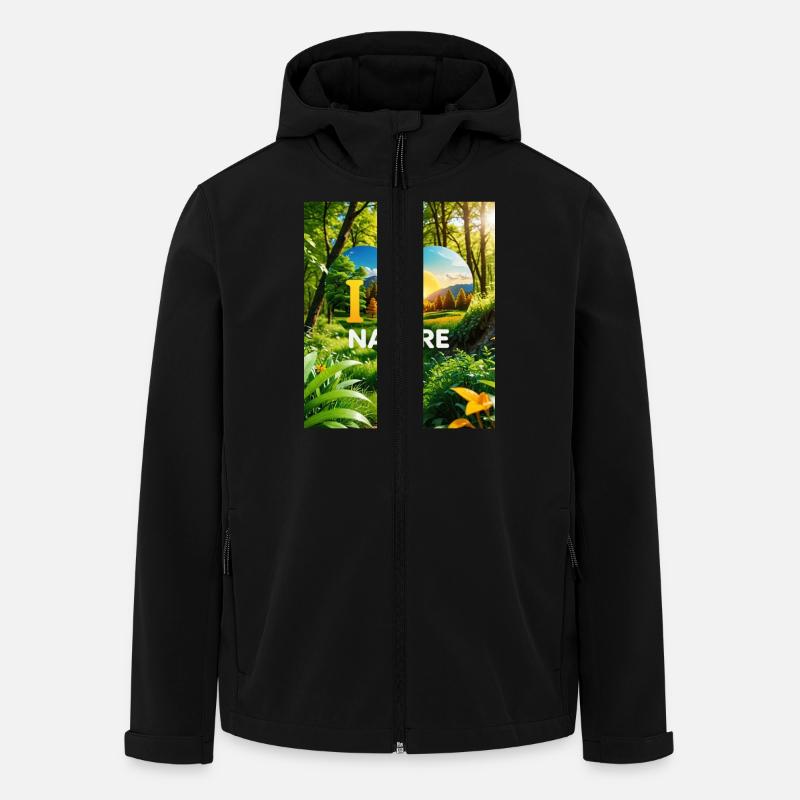 Nature - Recycelte Männer Softshell-Jacke von Stanley/Stella - Schwarz