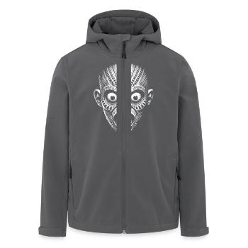 Maske - Recycelte Männer Softshell-Jacke von Stanley/Stella - Anthrazit - Vorne - AI Model Male 185 light (185cm)