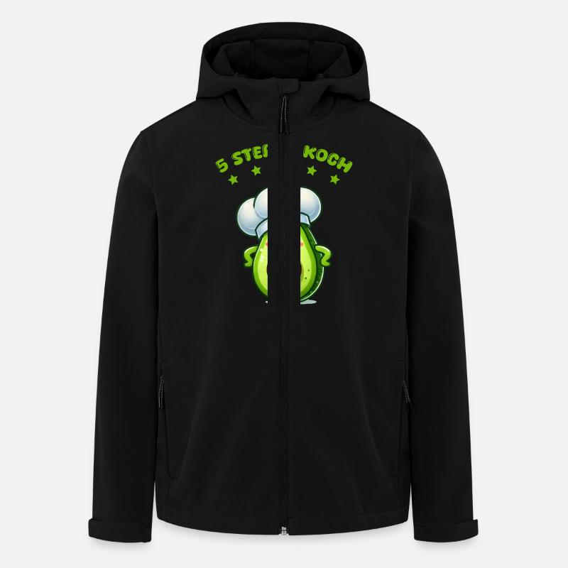 Avocado Cook - Men’s Recycled Softshell Jacket by Stanley/Stella - black