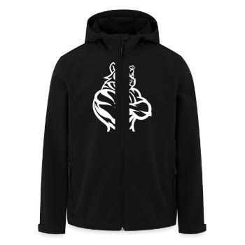 tigre - Veste softshell homme en polyester recyclé Stanley/Stella - noir - Devant - AI Model Male 185 light (185cm)