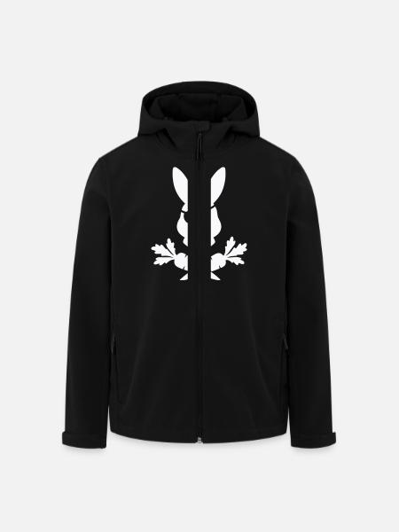 Rabbit Pirate - Men’s Recycled Softshell Jacket by Stanley/Stella - black
