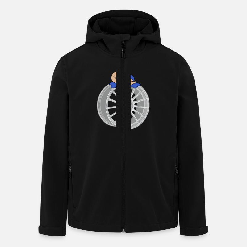 Bébé - Veste softshell homme en polyester recyclé Stanley/Stella - noir