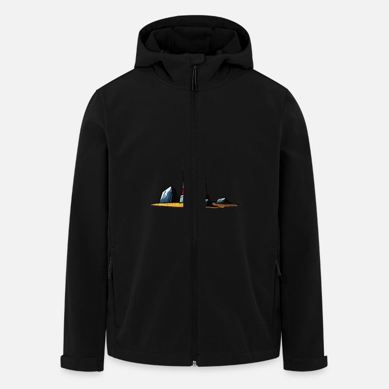 Lighthouse - Men’s Recycled Softshell Jacket by Stanley/Stella - black