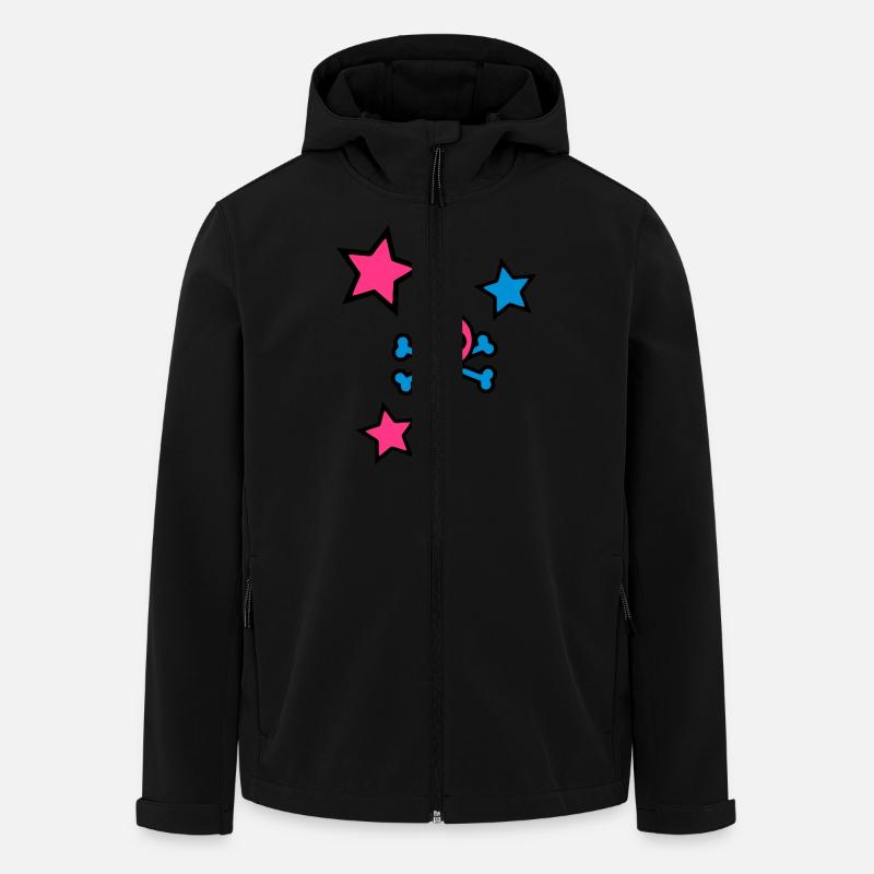 skull - Recycelte Männer Softshell-Jacke von Stanley/Stella - Schwarz